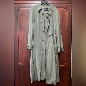 Newport Harbor Green Trench Coat
